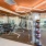 stylized lighting in large fitness facility